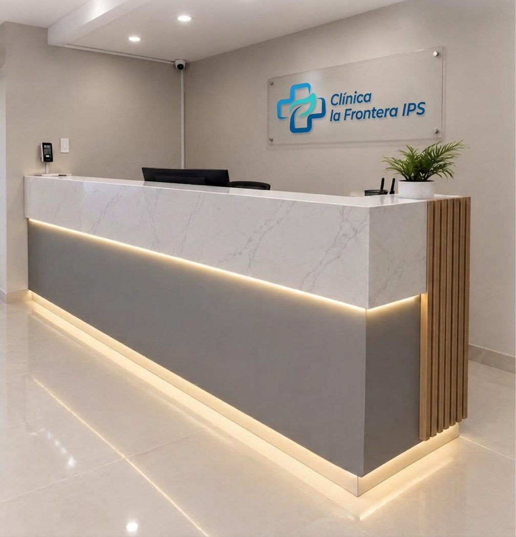 Recepción de la Clínica la Frontera IPS